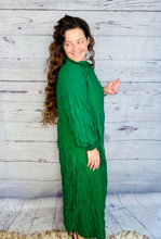 Ruffles & Class Dress- Hunter Green