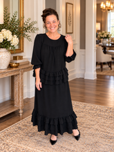 Kimmy Ruffle Skirt (Regular & Plus)-Black