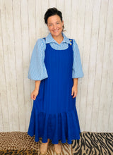 Baby Blue Gingham Collared Shirt