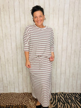 Marissa Ribbed Top- Rose Stripe