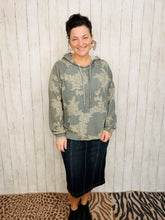 Fanny Gray & Taupe Rose Hoodie