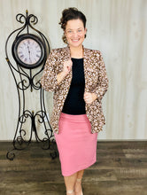 Brown Floral Blazer- Regular & Plus