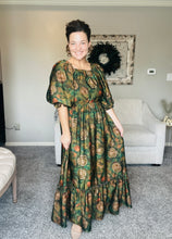 PREORDER: Lovely In Green- Modest Square Neckline Dress