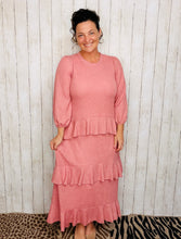 Ruffles & Luxury Dress-Mauve (With Full Slip Included)