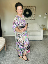 Miss Regina Black & Floral Dress