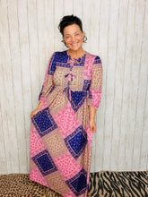 Missy Purple & Pink Patchwork Dress