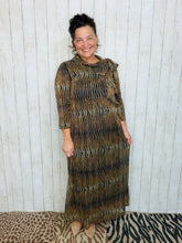 Animal Print & Sequin Overlay Dress