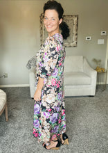 Miss Regina Black & Floral Dress