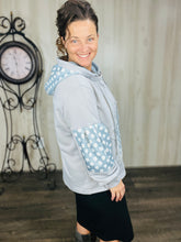 Beau Blue Trendy Star Hoody