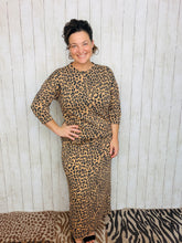 Marissa Ribbed Skirt- Leopard