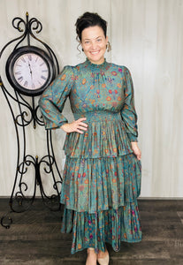Ruffles & Class Dress- Green