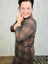 Adorable In Plaid Lounge Dress-Buffalo Print