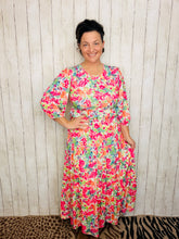 Amanda Pink Floral Dress