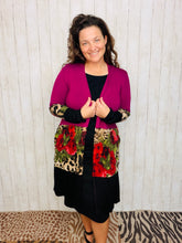 Magenta Rose Cardigan