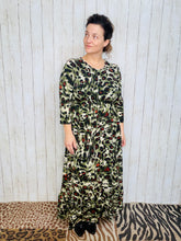 Katie Olive Leopard Print Dress