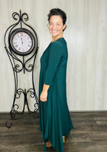 Hunter Green Handkerchief Love Dress