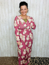 Jenny Mauve Floral Maxi Dress