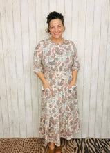 Take On The Day- Ivory Paisley Dress
