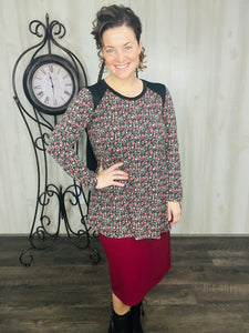 Calandra Floral & Black Tunic