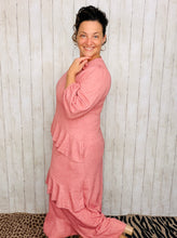 Ruffles & Luxury Dress-Mauve (With Full Slip Included)