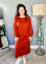 Addie Athletic/Legging Coverage Skirt- Rust