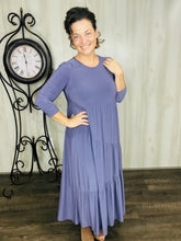 Tonya Marie Tiered Dress-Violet