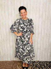 Power On The Day Dress-Black & White Class