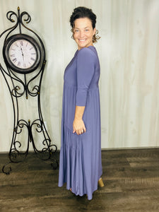 Tonya Marie Tiered Dress-Violet