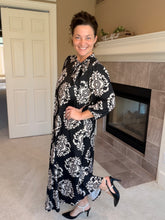 Power On The Day Dress-Black & Cream