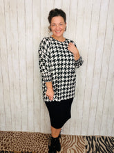 Houndstooth Dolman Top