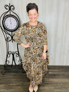 Leopard Print Parachute Dress