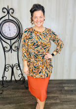 Marissa Rust Printed Tunic