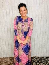 Missy Purple & Pink Patchwork Dress