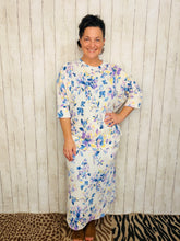 Marissa Ribbed Top- Ivory Floral