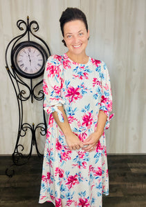 Miss Regina Ivory & Pink Floral