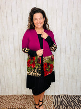 Magenta Rose Cardigan