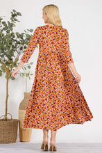 Tonya Marie Tiered Dress- Fall Floral