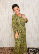 Missy Olive Animal Print Dress