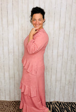 Ruffles & Luxury Dress-Mauve (With Full Slip Included)