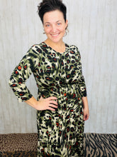Katie Olive Leopard Print Dress