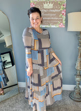 Tonya Marie Tiered Dress-Patchwork