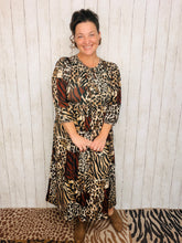 Missy Midi Length Animal Print Dress