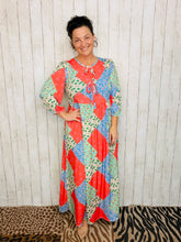 Missy Coral Patchwork Dress