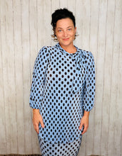 Amy Blue Polkadot Bodre Pencil Skirt-Regular & Plus