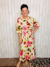Tessa Beige Floral Dress