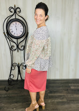 Madelyn Lavender & Floral Blouse