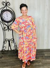 Jenna Coral & Floral Dress