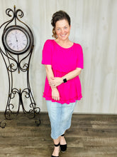 The Good & The Comfy Top- Black, Hot Pink or Mauve