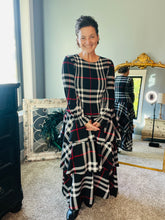 Georgia Plaid Dress- Tan or Red Plaid