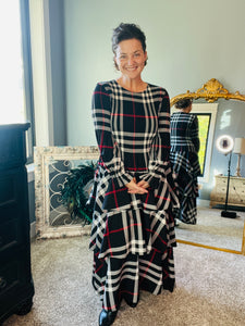 Georgia Plaid Dress- Tan or Red Plaid